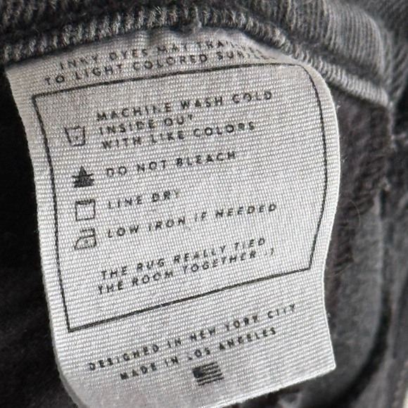 AYR The Beat Jeans Sz 27 Black - Picture 3 of 10